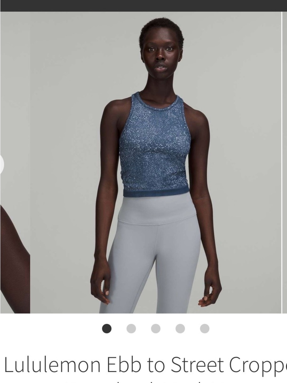 lululemon athletica Ebb to Street Cropped Tank Top